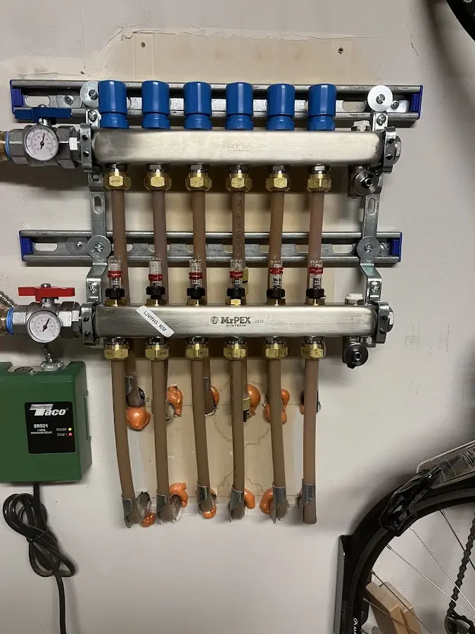 Plumber performing Leak Detection at a residential property in Manning